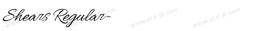 Shears Regular字体转换 Shears Regular字体转换